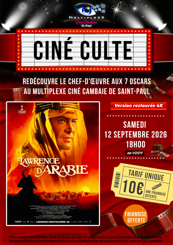 CINE CULTE : LAWRENCE D'ARABIE