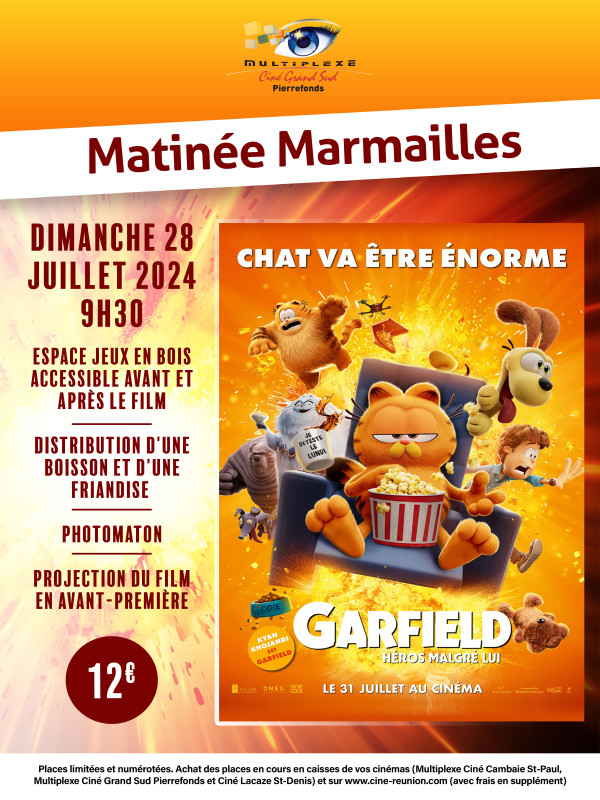 MATINEE MARMAILLES  GARFIELD: HEROS MALGRE LUI