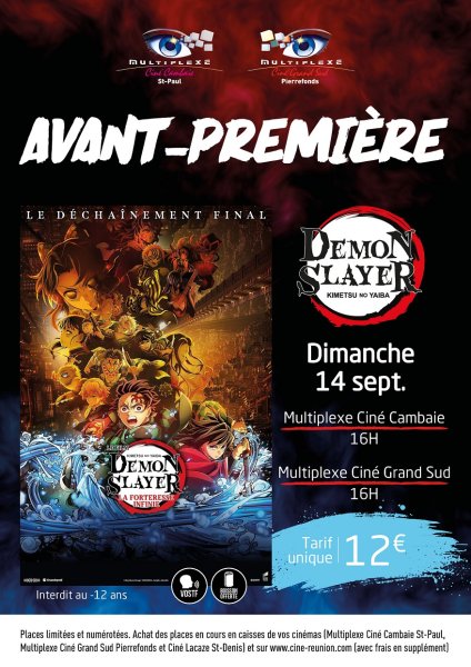 AVANT-PREMIERE : DEMON SLAYER – KIMETSU NO YAIBA – LA FORTERESSE INFINIE