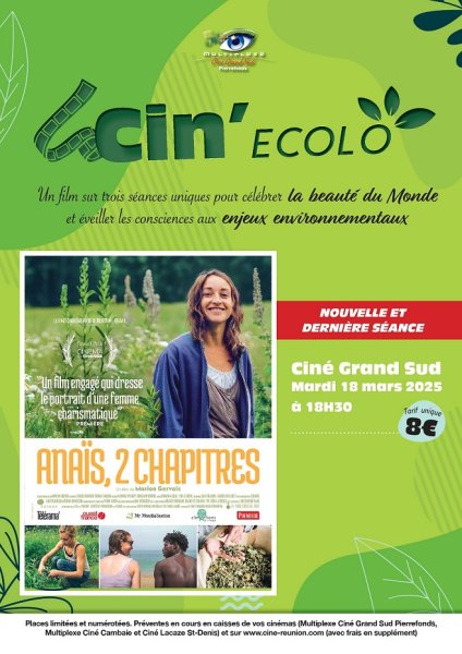 CIN'ECOLO : ANAIS, 2 CHAPITRES