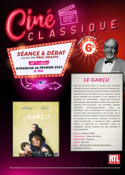 CINE CLASSIQUE - 67EME EDITION : LE GARCU