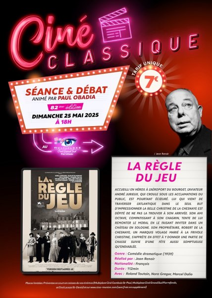 CINE CLASSIQUE : LA REGLE DU JEU