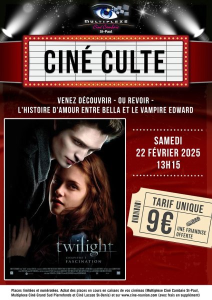 CINE CULTE  TWILIGHT - CHAPITRE 1 : FASCINATION