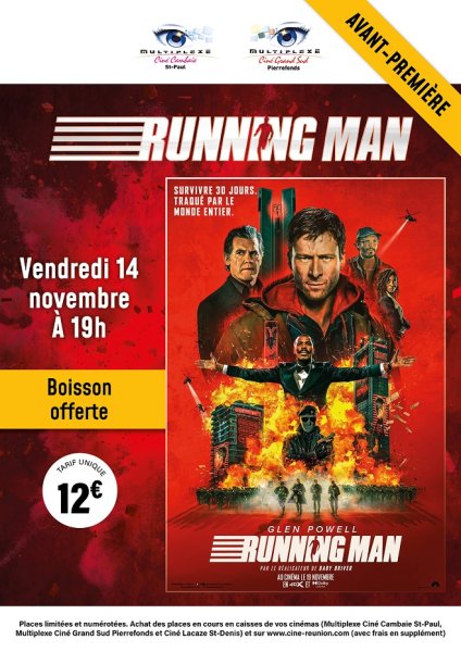 EVENEMENT : AVANT-PREMIERES RUNNING MAN