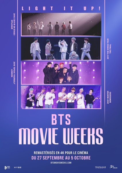 EVENEMENT : BTS MOVIE WEEKS au Ciné Cambaie ST PAUL