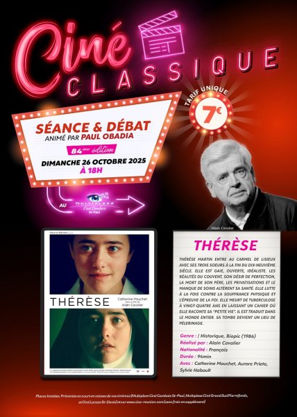 EVENEMENT : Ciné Classique THERESE