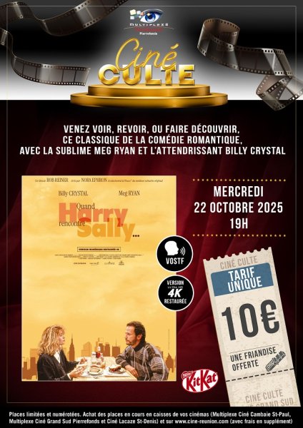 EVENEMENT : Ciné culte QUAND HARRY RENCONTRE SALLY au Ciné Grand Sud