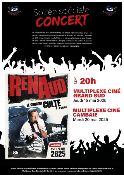 EVENEMENT : CONCERT RENAUD, le concert culte à la Cigale !