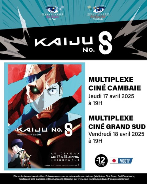 Kaiju No 8 Mission Recon Film EVENEMENT : Kaiju No. 8 : Mission Recon | Cine-Réunion (MauRéfilms)