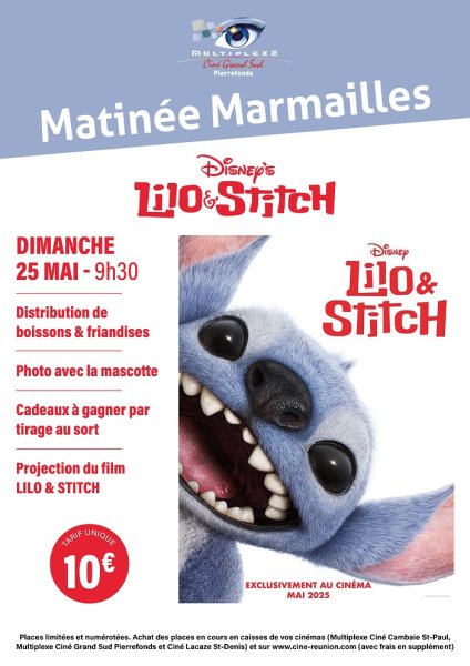 EVENEMENT : MATINEE MARMAILLES LILO & STITCH