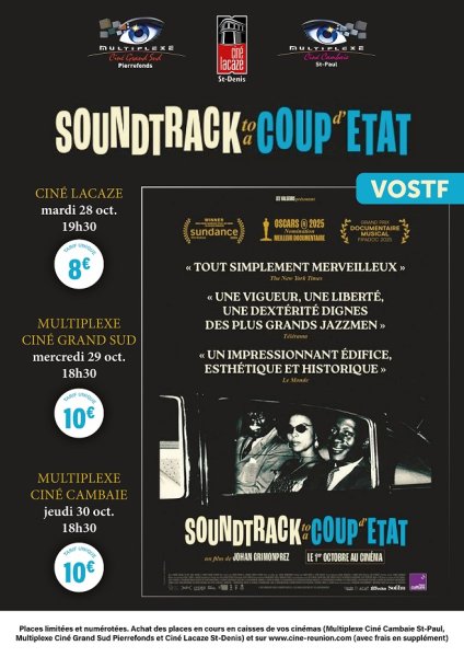 EVENEMENT : Séances uniques SOUNDTRACK TO A COUP D'ETAT
