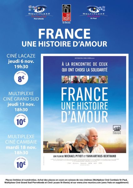 EVENEMENT : SEANCES UNIQUES - FRANCE, UNE HISTOIRE D’AMOUR