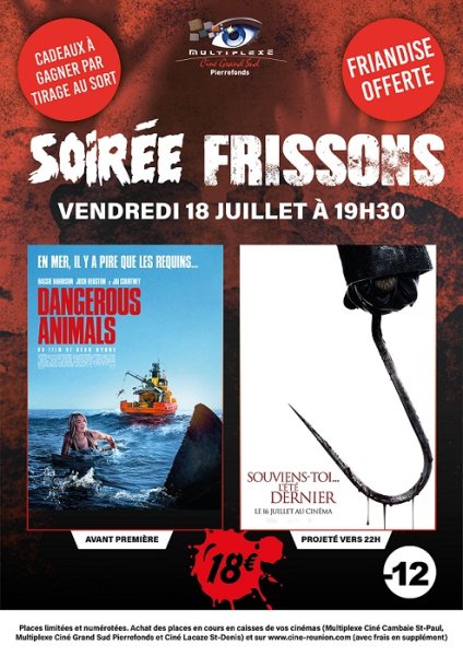 EVENEMENT : SOIREE FRISSONS - Ciné Grand Sud