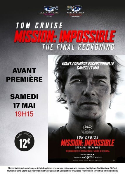 EVENEMENT: Avant-Première MISSION : IMPOSSIBLE - THE FINAL RECKONING