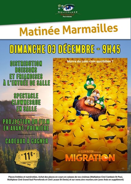 MATINÉE MARMAILLES MIGRATION