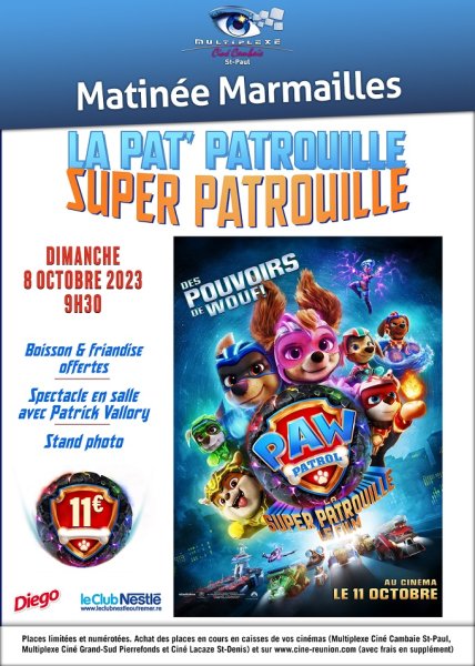 La Pat' Patrouille : La Super Patrouille le film, le 11 octobre au cinéma