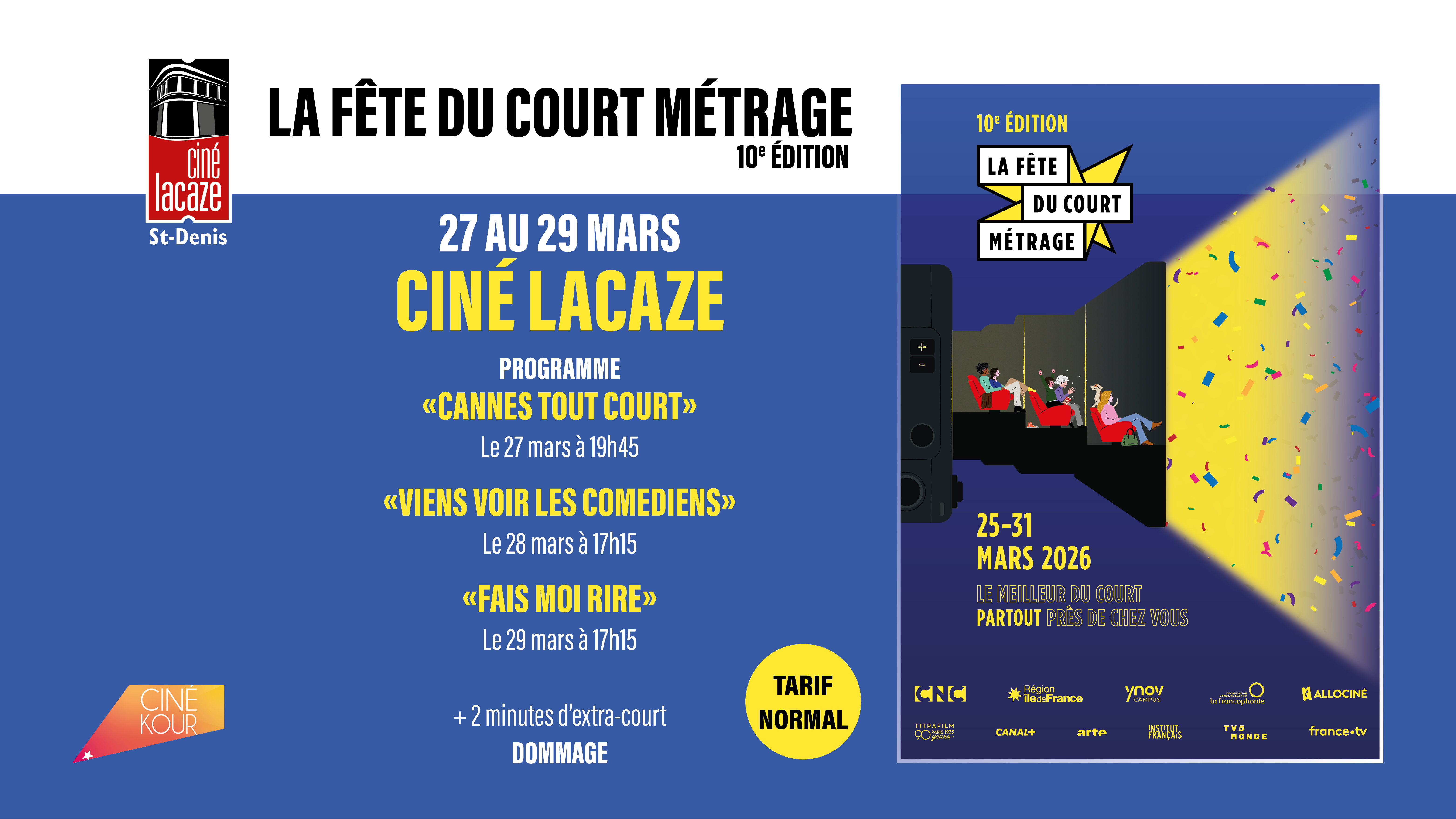 LA FÊTE DU COURT MÉTRAGE - 10e ÉDITION