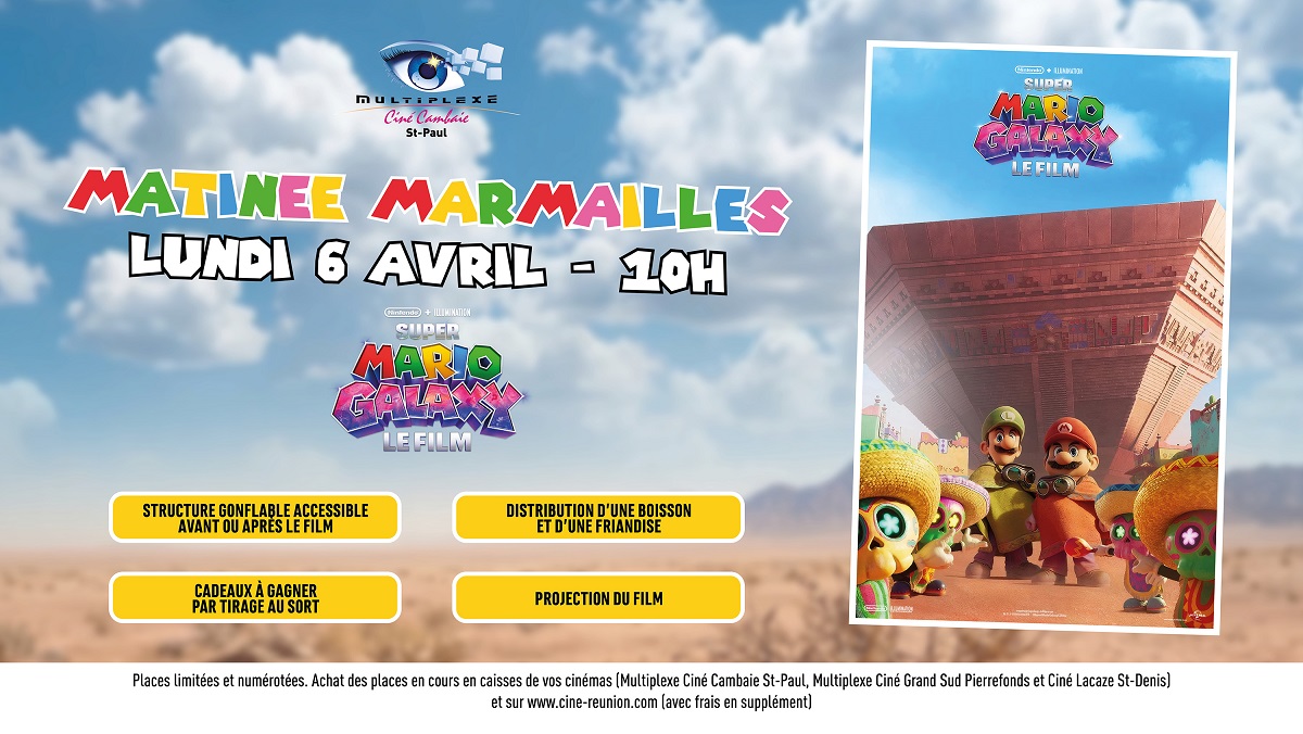 MATINÉE MARMAILLES SUPER MARIO GALAXY LE FILM
