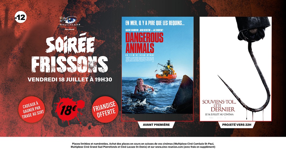 Soirée frissons du 18 juillet au CGS