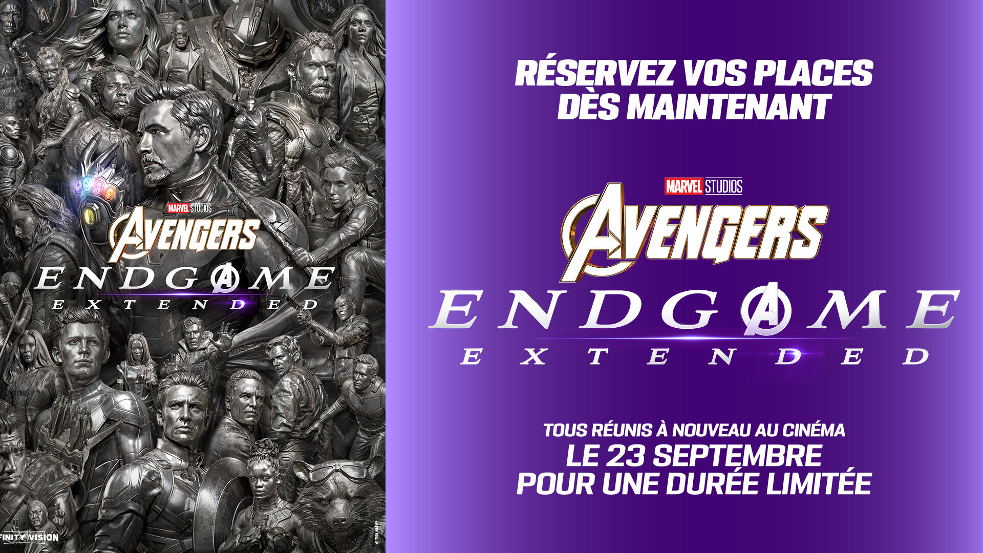 AVENGERS : ENDGAME EXTENDED — INFINITY VISION, DÈS LE 23 SEPTEMBRE