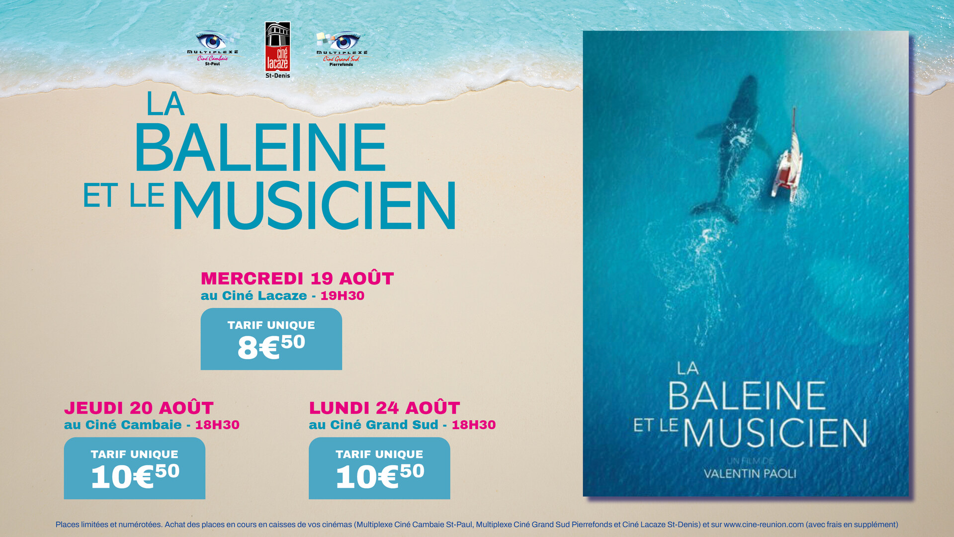 LA BALEINE ET LE MUSICIEN — 3 SÉANCES UNIQUES DU 19 AU 24 AOÛT