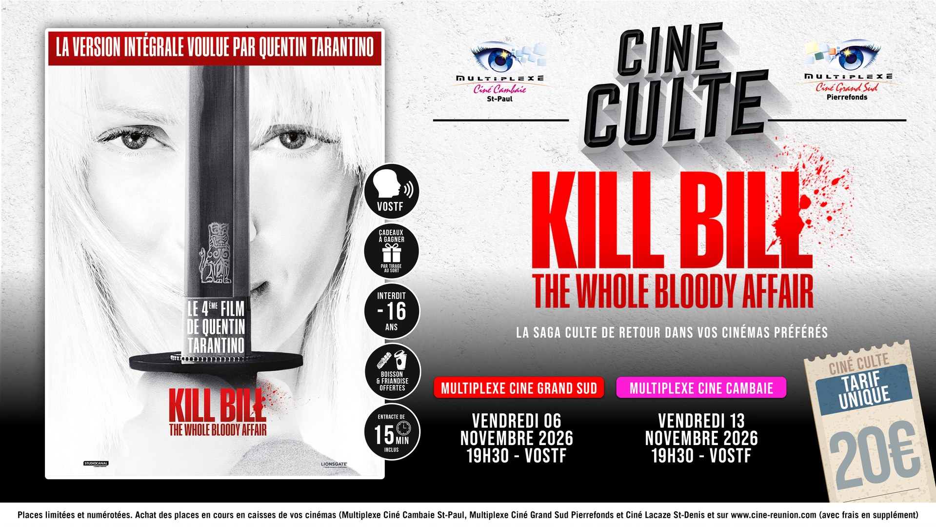 CINÉ CULTE — KILL BILL : THE WHOLE BLOODY AFFAIR